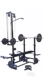 Multipurpose Home Gym Machine With 50 kg Rubber weight Dumbbell Set