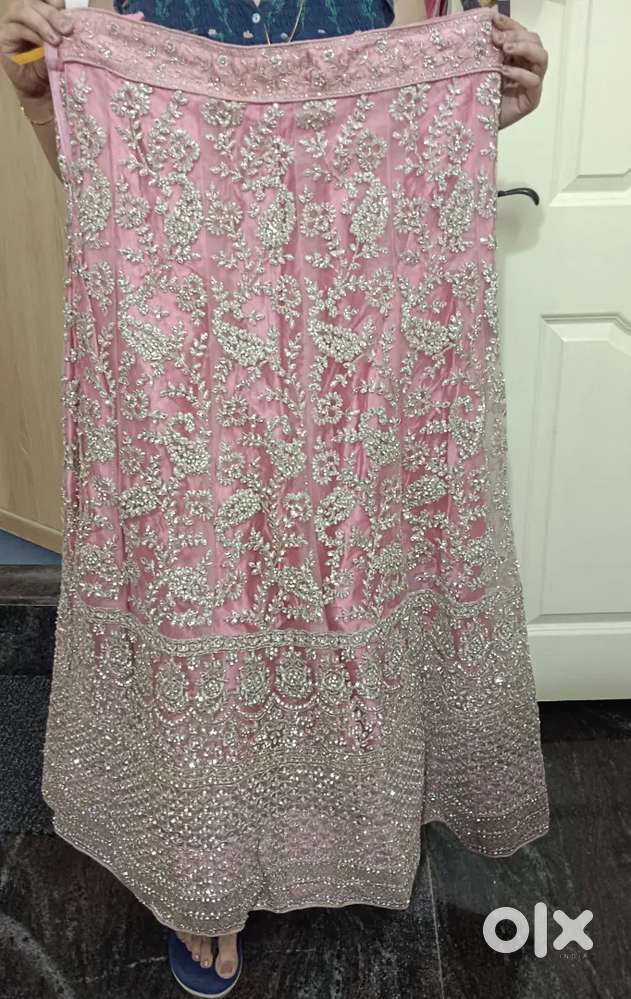 Pink Colour Stone Worked Lehenga