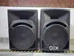 Dj Setup Pal Speakers and Big Deeper Led Light with 2 30meters wires