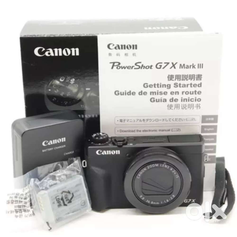 Used item Canon PowerShot G7 X Mark III 20.1MP Digital Camera.