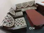Wooden Sofa Set With Dressing Table