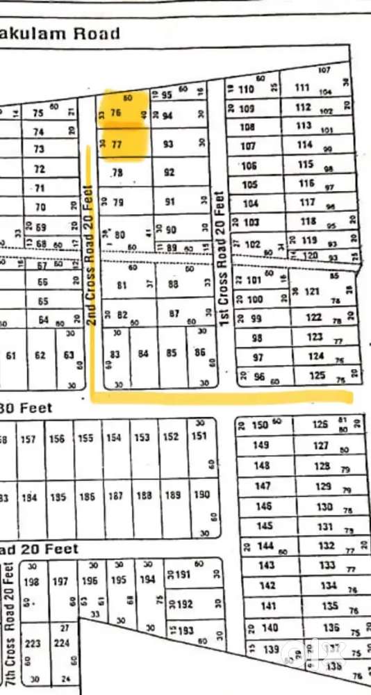 Plot for sale near new by pass road Arumathapuram