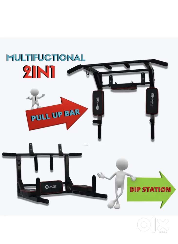 Wall mount pull up bar, 3 in 1