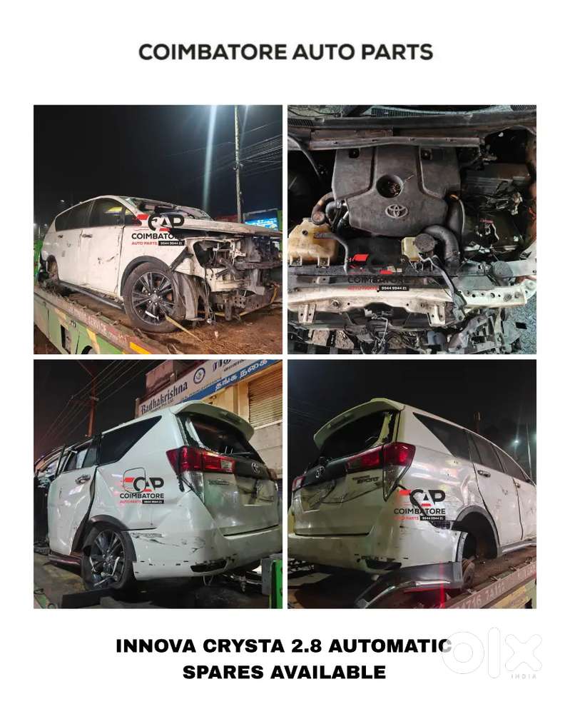 Innova Crysta Diesel Automatic Spares Available