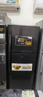 Double door fridge with warranty and good condition