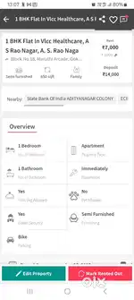 A s rao nagar 1 bhk flat for rent
