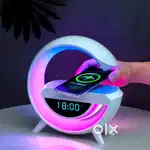 Bluetooth Speaker + RGB Light, Time display, wireles rechrage