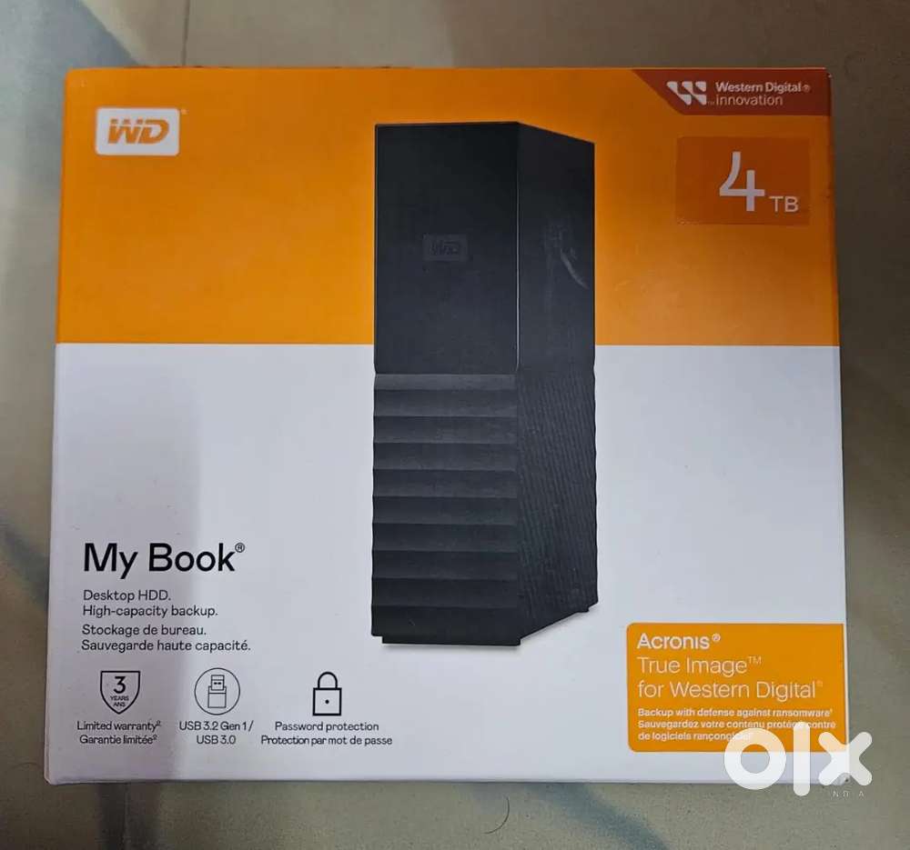 New Hard disk 4TB wd my book