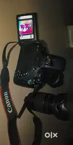 Canon EOS 750d 2 lenses with bag