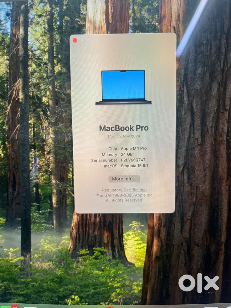 Barely used Macbook Pro M4 Pro chip