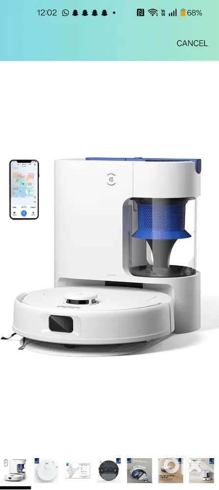 Robot vaccum cleaner with mop