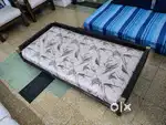 Single Wooden Bed Diwan 5ftx2.5ft (Low height) with Wheels