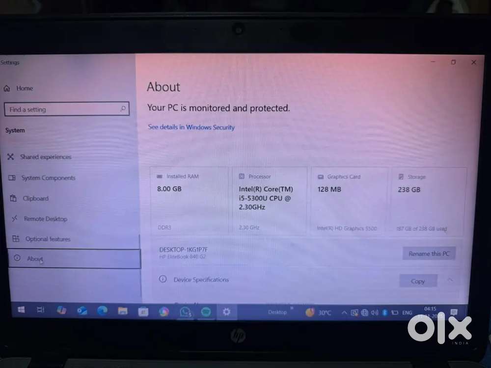 Hp laptop gud condition