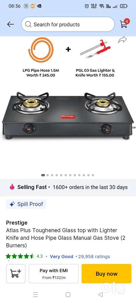 Prestige gas stove for Sale