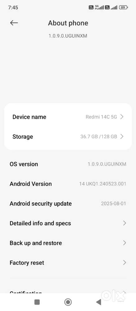 Red mi 14c 5g