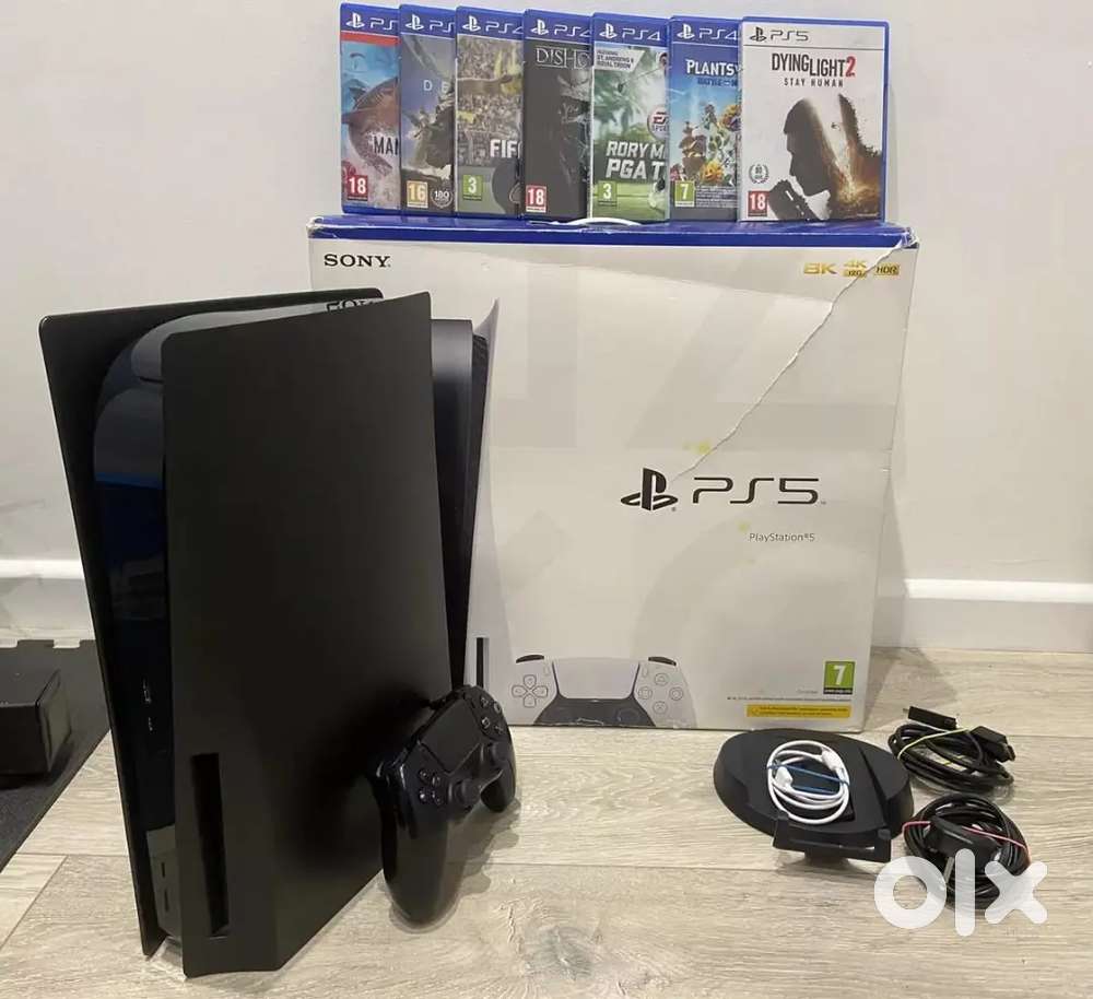 Sony Playstation 5 PS5 DISC EDITION BLACK 825GB HUGE BUNDLE