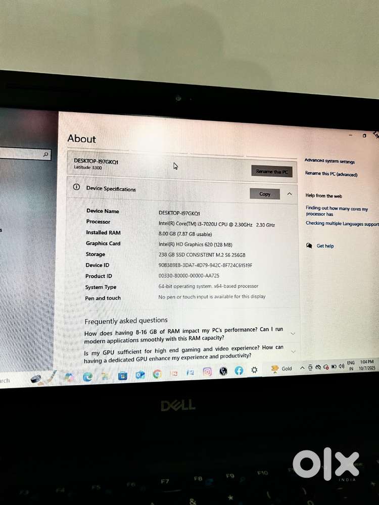 sell Dell latitude 3300