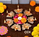 Lotus Flower Diya Shape for puja tea light diya & diwali (NEW PRODUCT