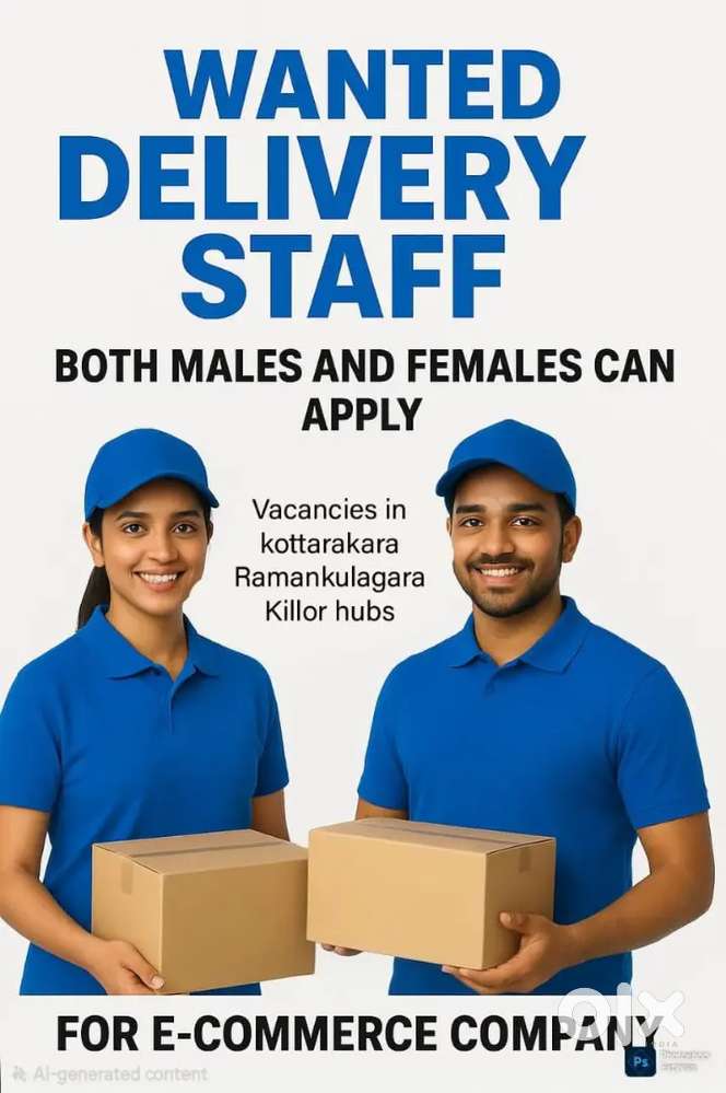 Delivery job vaccancy at Kollam hubs