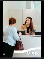 Requirement Receptionist girl in office