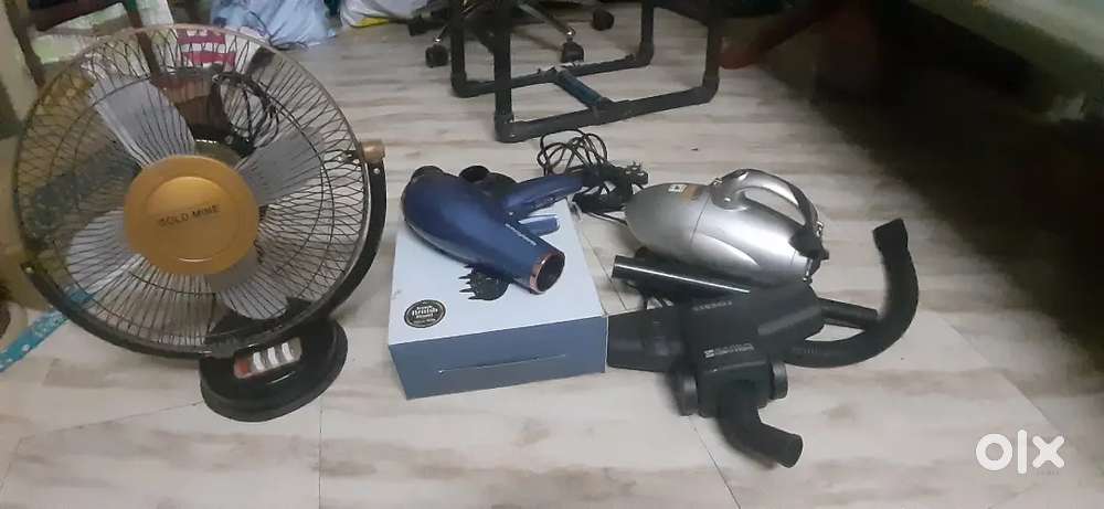 Vacuum cleaner, Table fan ,Hairdryer