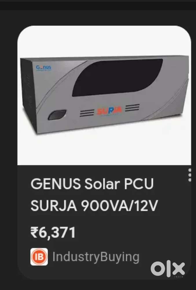 Solar Invter genius sine wave 12 volt