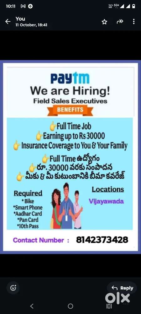Paytm Sales Executives
