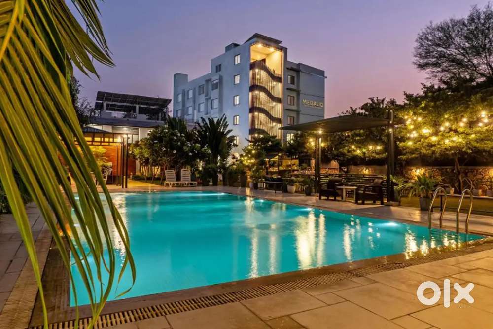 Udaipur City Centre Running Hotel For Lease  40 Rooms + Rooftop Pool