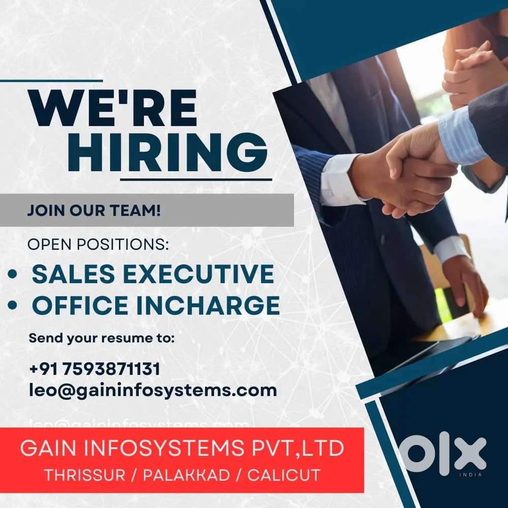 Office incharge & sales executive