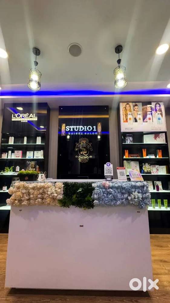 Studio11 Unisex Family Salon Full Running Business Setup For Sale.