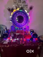 Ganpati and Mata decoration