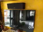 SAMSUNG 43INCH LED TV & ONKYO SPEAKERS WITH PIONEER AMPLIFIER.