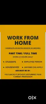 WORK FROM HOME FOR STUDENTS, HOUSE WIVES AND JOB PERSONS
