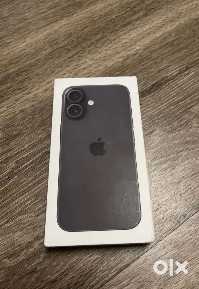 New Sealed Box iphone 16 Black 128 GB Fix Price