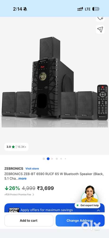 Zebronics home theater 5.1