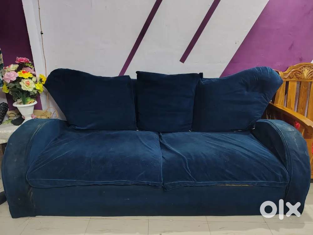 Sofa Velvet Navy Blue