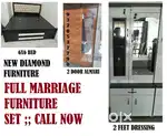 MARRIAGE FURNITURE SET - NEW FURNITURE SET - BED 6/6 - 2 DOOR WARDROBE