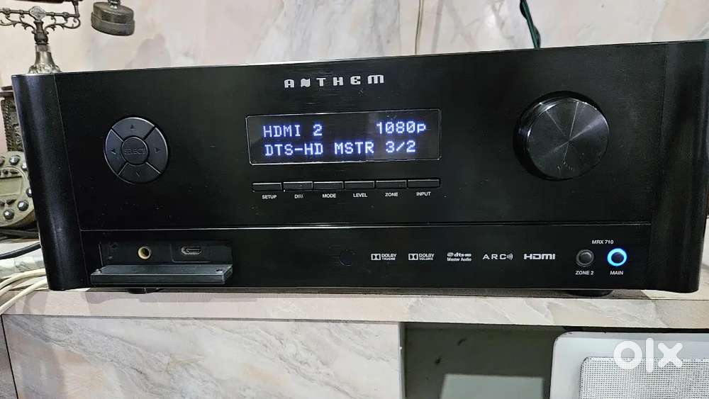 Anthem MRX 710 
4k HDMi ARc 2 out
7.1  Master audio Dolby True HD