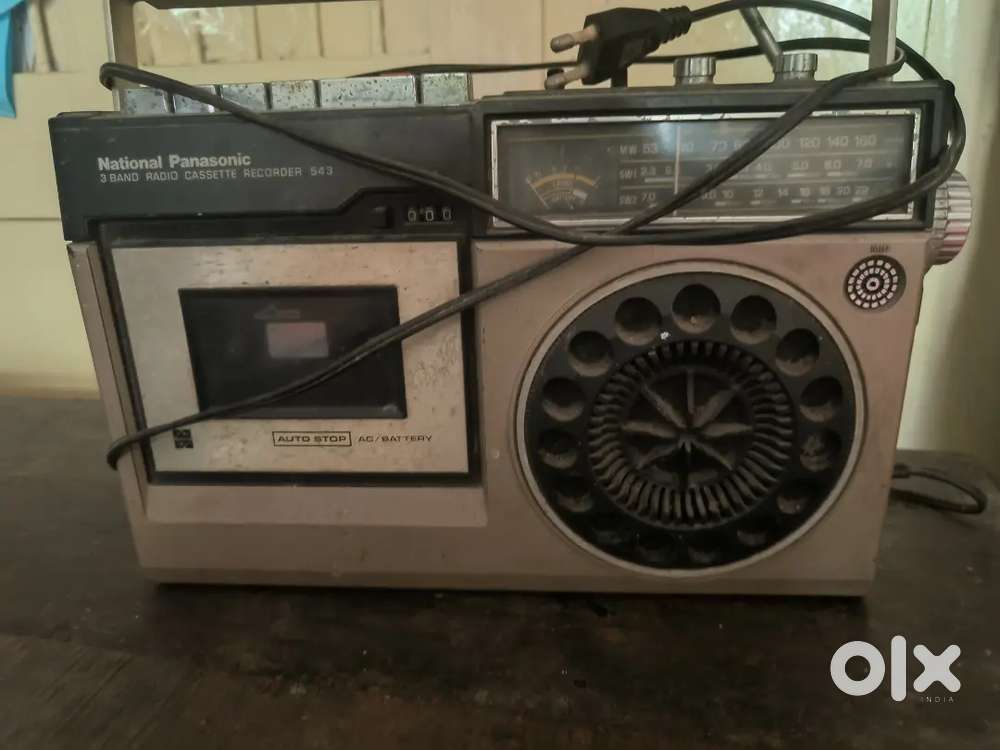 National panasonic 3 band radio cassette recorder