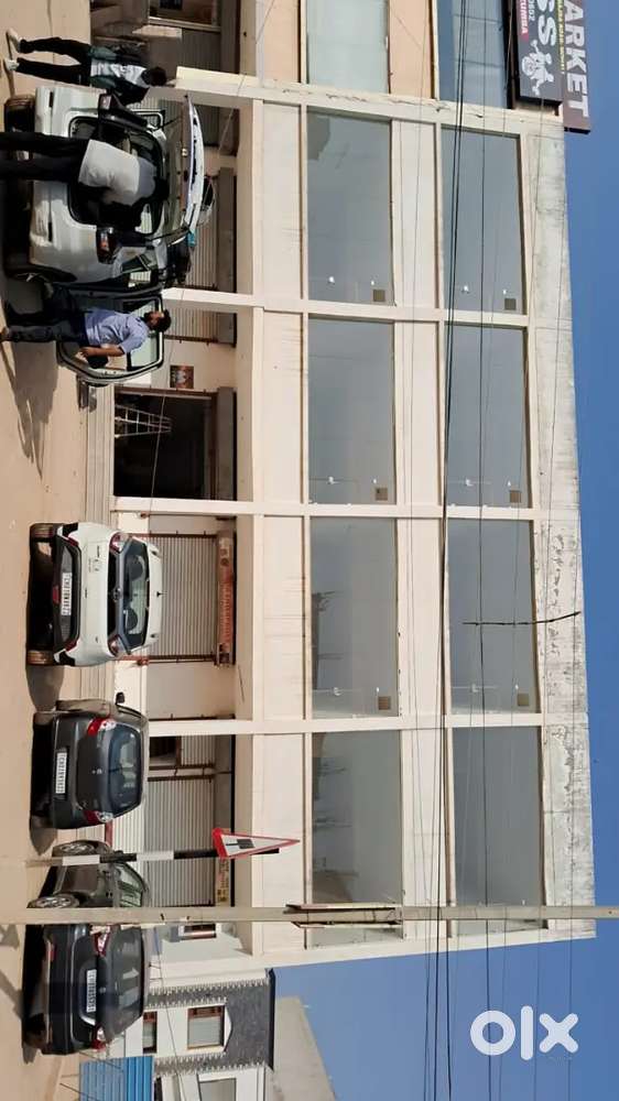 Showroom of three floors with kitchen & bathroom facility .