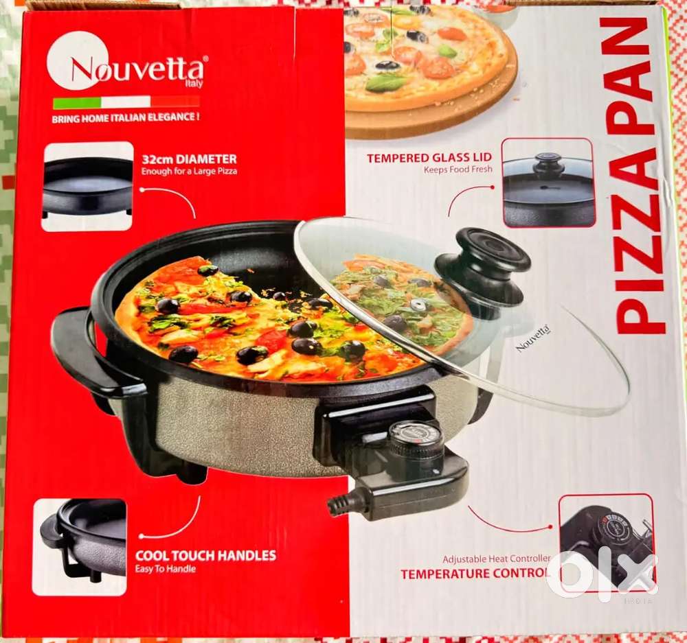 Nouvetta Electric Pizza Pan 1500W Stainless steel nonstick pizza maker