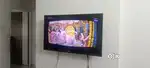 Tv with setup box and antina