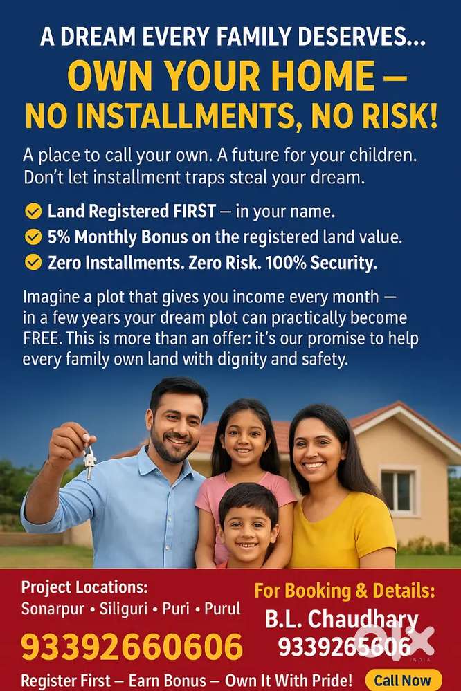 Buy Land  - Risk free. Plotted Land available near  Sonarpur Piali