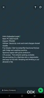 Flat for rent