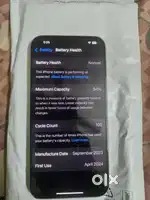 iPhone 15 plus 256 warrenty end April
