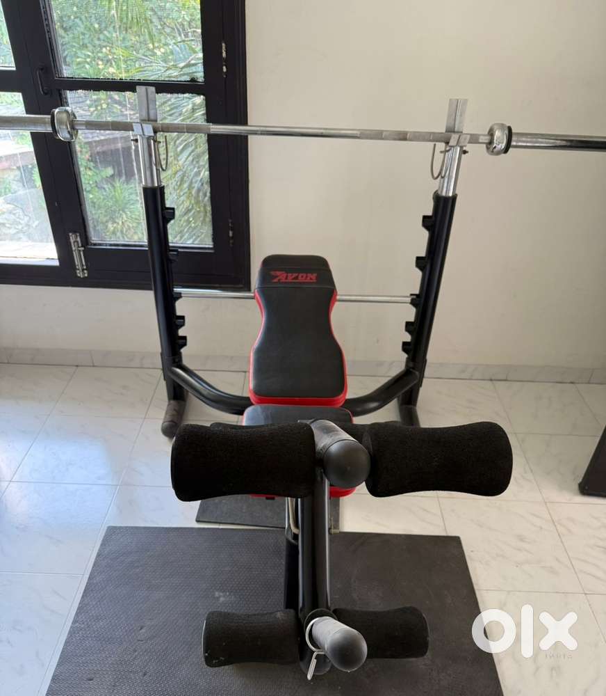 Avon Gym Equipment. Bench+ Rod+ Barbell+ Dumbell