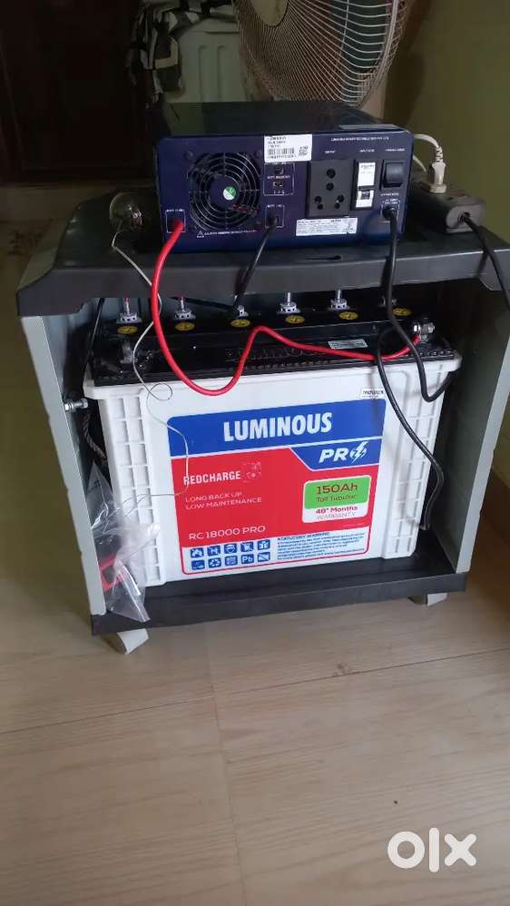 Inverter and Battery, 6months old very good condition, with bill