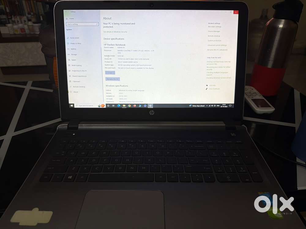Hp Pavillion Notebook i7 8 GB RAM 1TB HDD Laptop