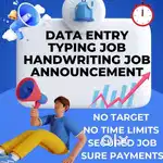 DATA ENTRY TYPING HANDWRITING WORK