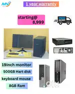 Free Installations  Branded CPU  Ram - 8GB  Hard disk - 500GB